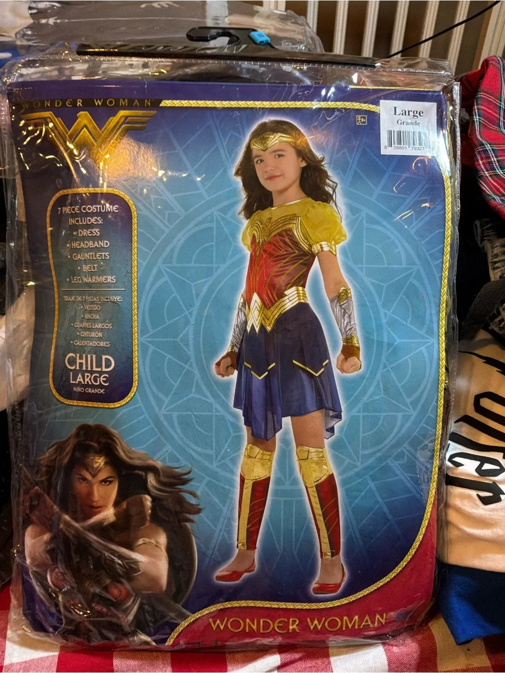 Dc comics Wonder Woman girls costume size large 12/14-NEW